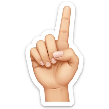 middle finger  sticker