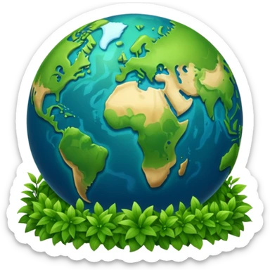 earth lawn sticker