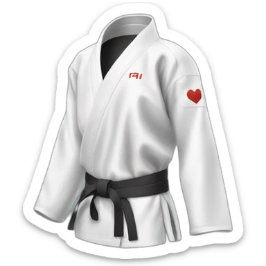 taekwondo coat sticker