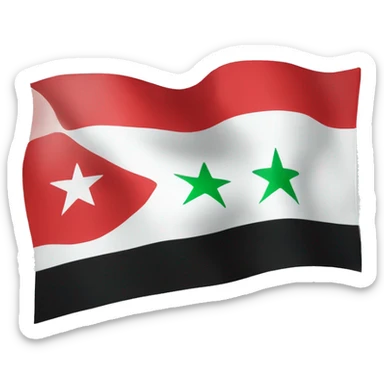 Free syria flag sticker