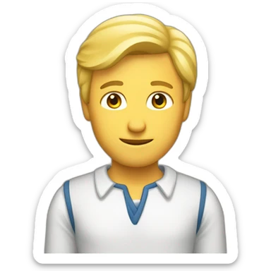 Homme blond opérer du genou sticker