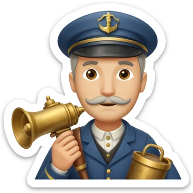 lighthouse Keeper at fog horn sticker