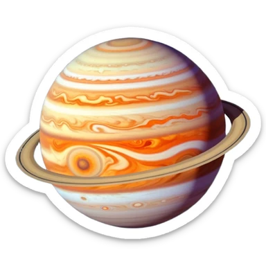 Jupiter planet sticker
