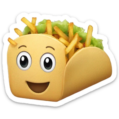 tacos frites sticker