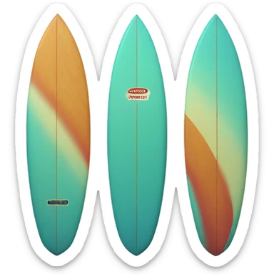Retro surfboard  sticker