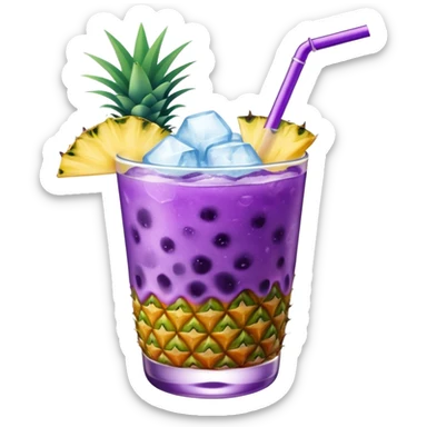 Jamaican Purple Rain Frozen Cocktail Pineapple sticker