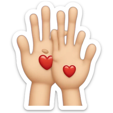 Squeeze qui fait un cœur avec ses mains sticker