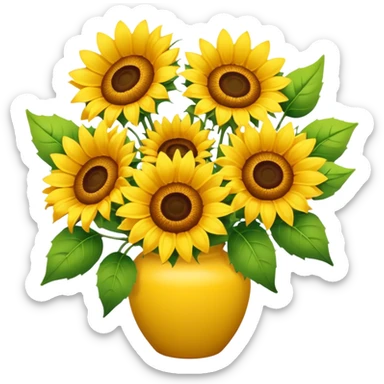 Flower Bouquets, Sunflower
 sticker