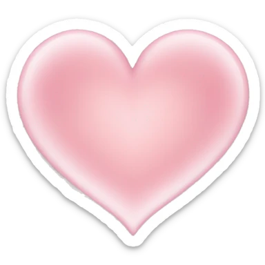 light pink heart sticker