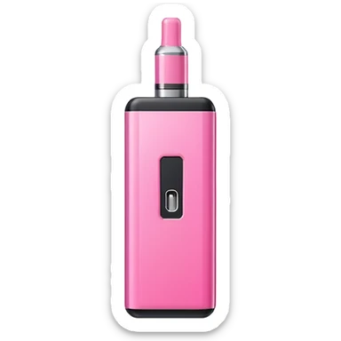 A pink vape shaped like an iget bar sticker