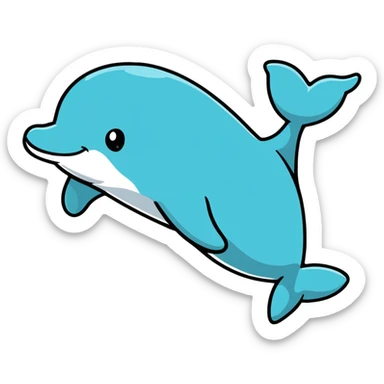 dolphin sticker