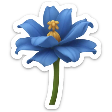 Flor azul sticker