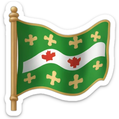 Le drapeau du canton de vaud sticker