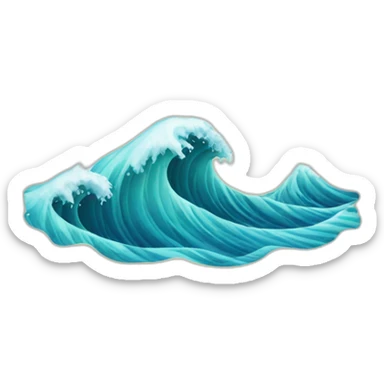 sea wave sticker