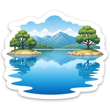 lake in Texas sticker