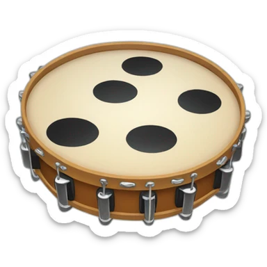 tambourine  sticker