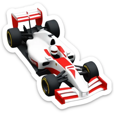 Formula 1 car red ,named Aydin sticker