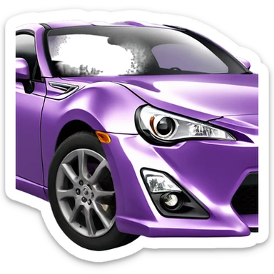 purple toyota gt86 sticker