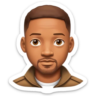 photorealistic will smith neo character matrix sticker