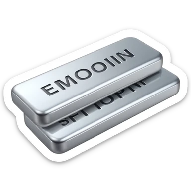 silver bars, silver text sticker