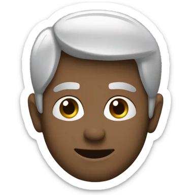 Dedo pra cima da cor cinza sticker