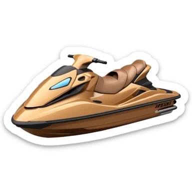Brown jetski  sticker