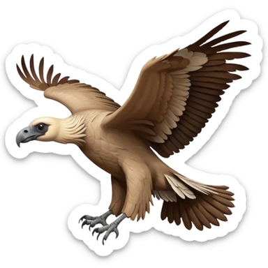 Cape vulture flying  sticker