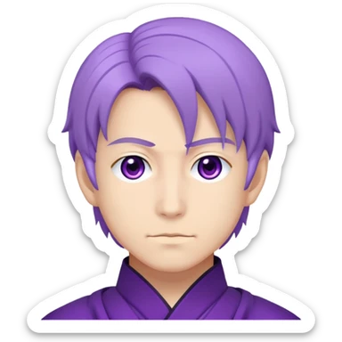 Satoru Gojo using purple  sticker
