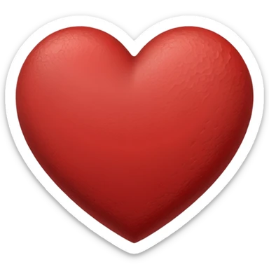 Grayish red color heart sticker
