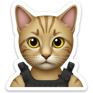 Cat-swat sticker