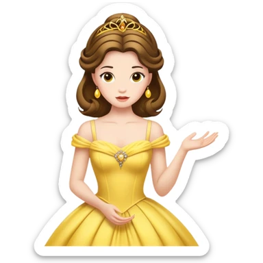 Belle from Disney sticker