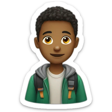 boys in elementary school sticker