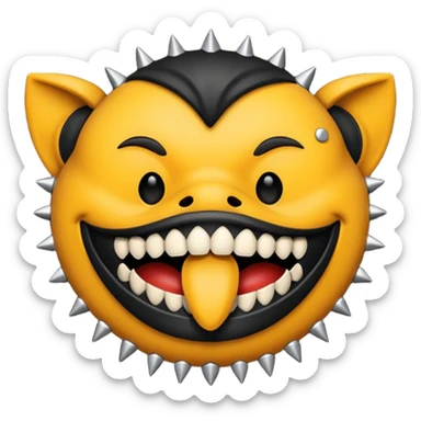 Black mouth muzzle  sticker