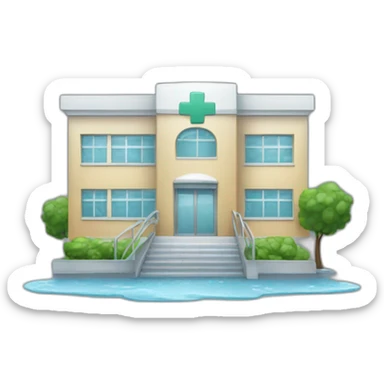 Hospital lluvia sticker
