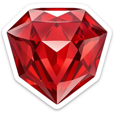 Red diamond carved on its front "RED" sticker