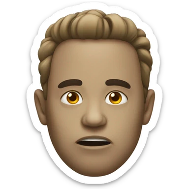 uncanny spooky weird sticker