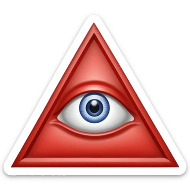 Great seal of the United States of America, the eye into triangle, illuminati symbol sticker