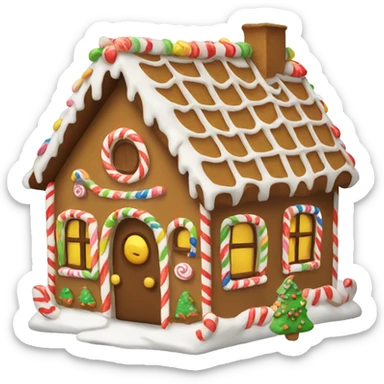 gingerbread house sticker
