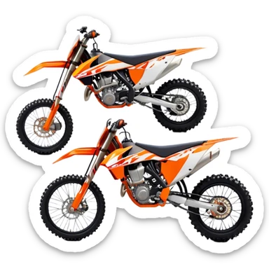 KTM Dirtbike - KTM 250 SX (Model Year: 2021) (Iconic colour: Orange) sticker