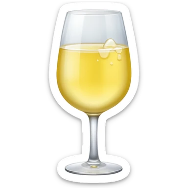 Glass of Chardonnay  sticker