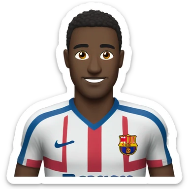 lamine yamal avec un maillot du barca sticker