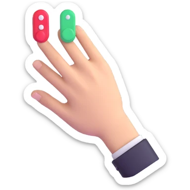Roblox clicker button with hand cursor sticker