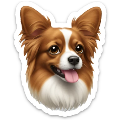 Papillon rose sticker