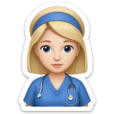 pregnant nurse sticker