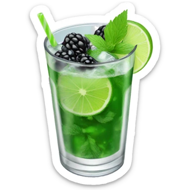 Blackberry mojito sticker