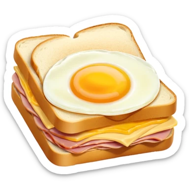 ham egg and cheese sandwich with the egg inside the sandwich not on top sticker
