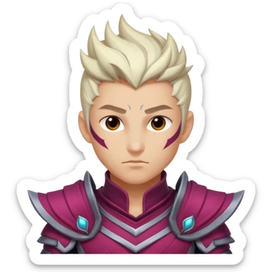 Varus from league of legends with clear custom and cute face sticker