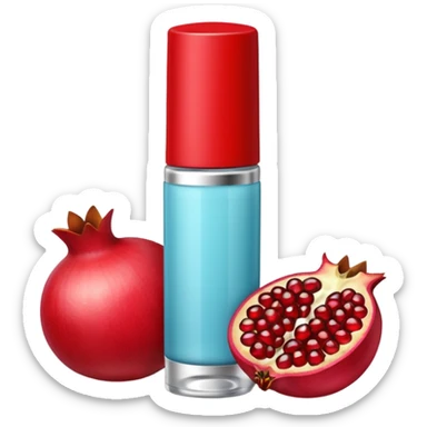 Lipbalm with pomeganade seeds sticker