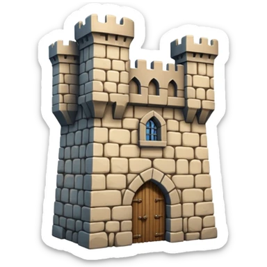 castle tower sticker