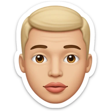 Male with big lips  sticker